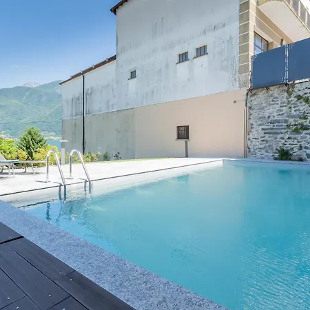 Apartamento Misultin House Pool Luxury In Lake Como Pianello Del Lario